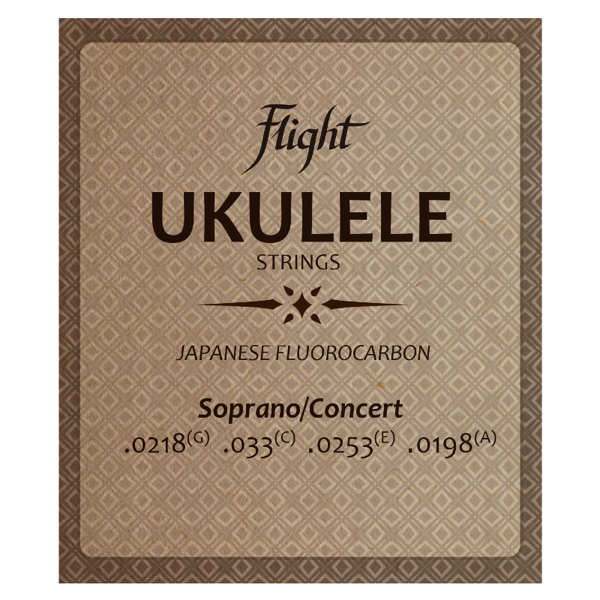 Flight FUSSC100 Cuerdas de Ukelele de Fluorocarbono – Soprano/Concierto